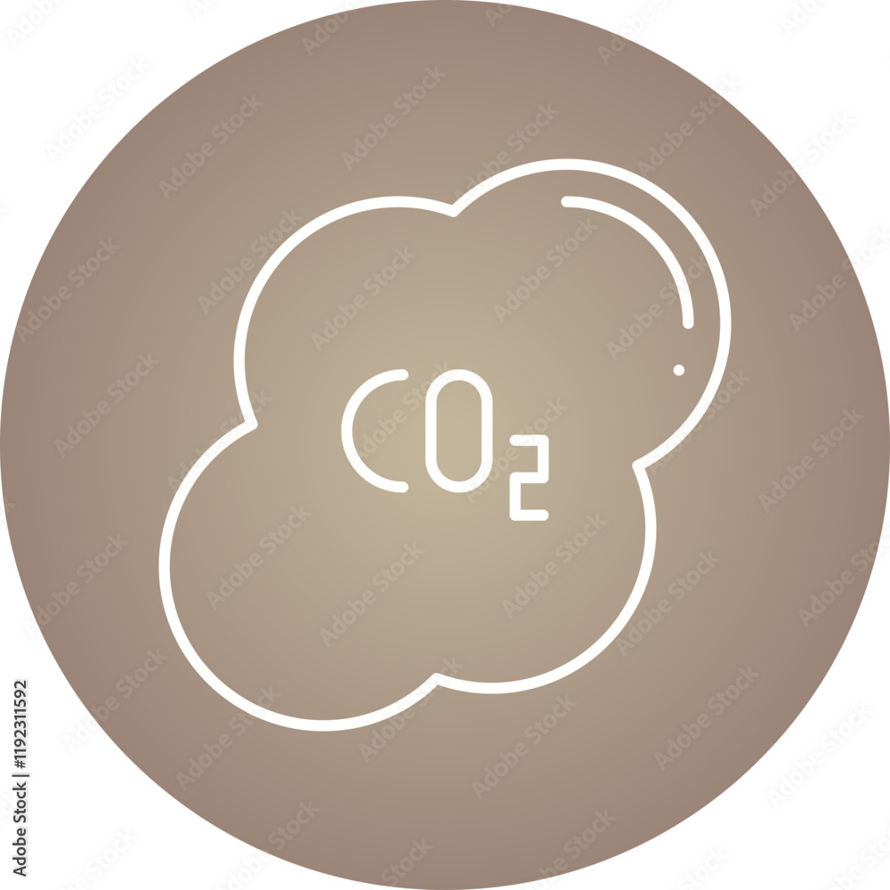 Carbon Dioxide Gas icon single vector illustration Carbon Dioxide Gas icon single vector illustration