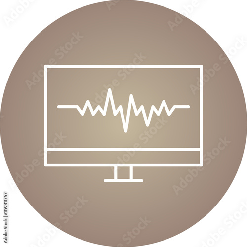 Earthquake Reading icon single vector illustration
