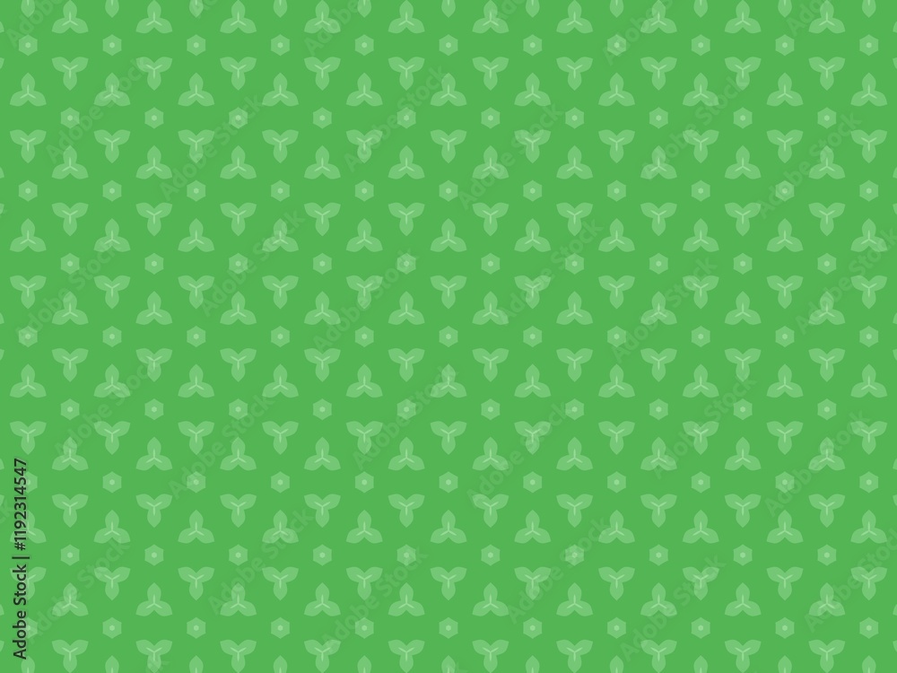 Seamless light green floral pattern, perfect for spring and summer designs.