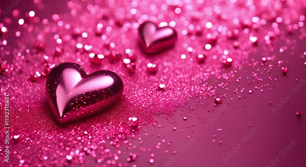 pink heart background