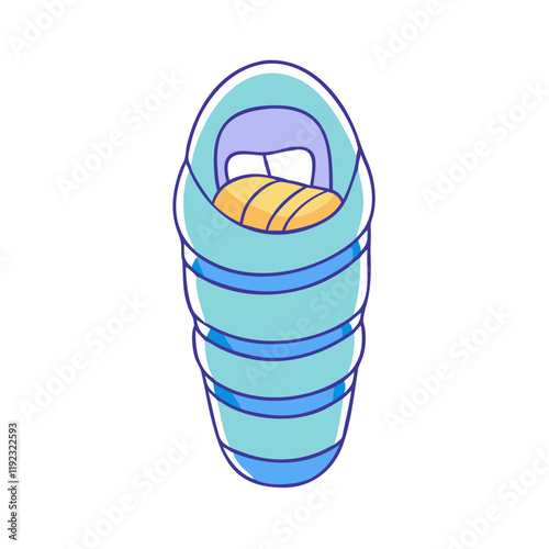 sleeping bag for mina tents vector icon, sleeping bag for mina tents vector illustration - simple illustration of sleeping bag for mina tents, perfect for sleeping bag for mina tents logos and icons