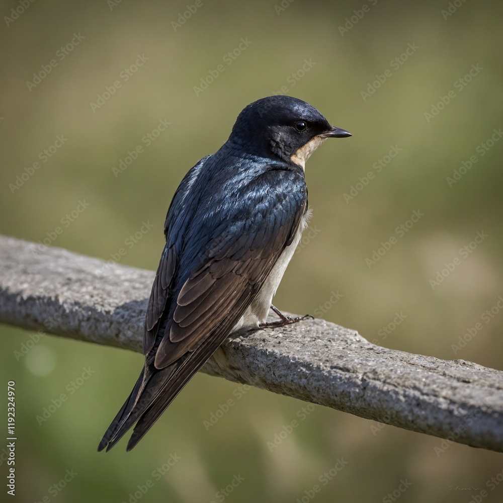 A swallow with its wings tucked in, ready to dive. A swallow with its wings tucked in, ready to dive.