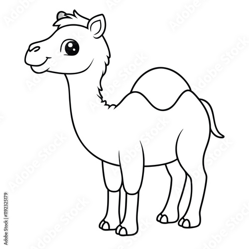  cute camel vector black silhouette 