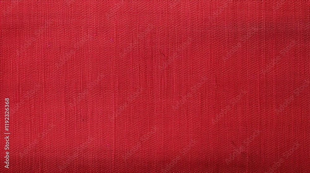 Fototapeta premium Closeup of Rich Red Fabric Texture Ideal for Background Use in Various Design Applications and Creative Projects