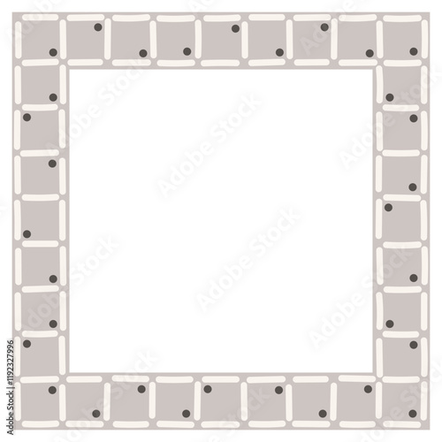 Frame with colorful pattern. Design element for prints, backgrounds, template, web pages and textile pattern.