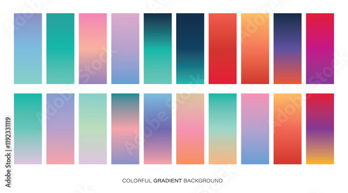 Wallpaper Mural Collection of colorful smooth gradient background for graphic design. grainy texture.For covers,wallpapers, branding, business cards, social media and more. You can use the grain Vector illustration  Torontodigital.ca