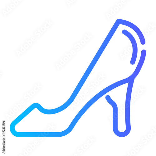 high heels Line Gradient Icon