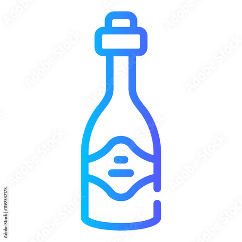 whiskey Line Gradient Icon
