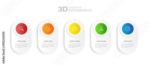 Circular choice template for business success presentation infographic chart design. Commercial analytics infochart with icons.