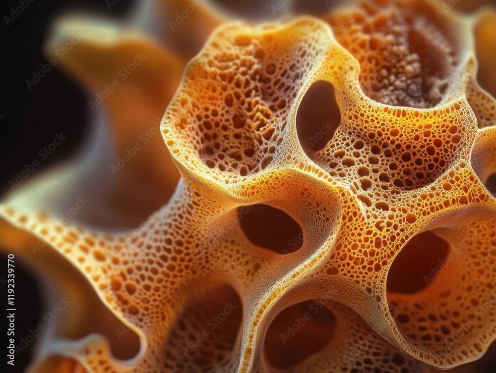Stunning close-up of intricate sponge texture. Stunning close-up of intricate sponge texture.