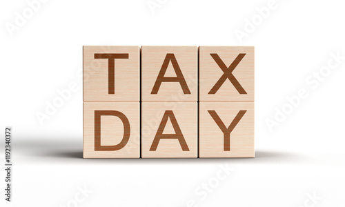 tax day cube block wooden object april month 15 date 2025 year business us tax day financial time deadline refund government calendar accounting reminder income tax day investment planning wealth tax 