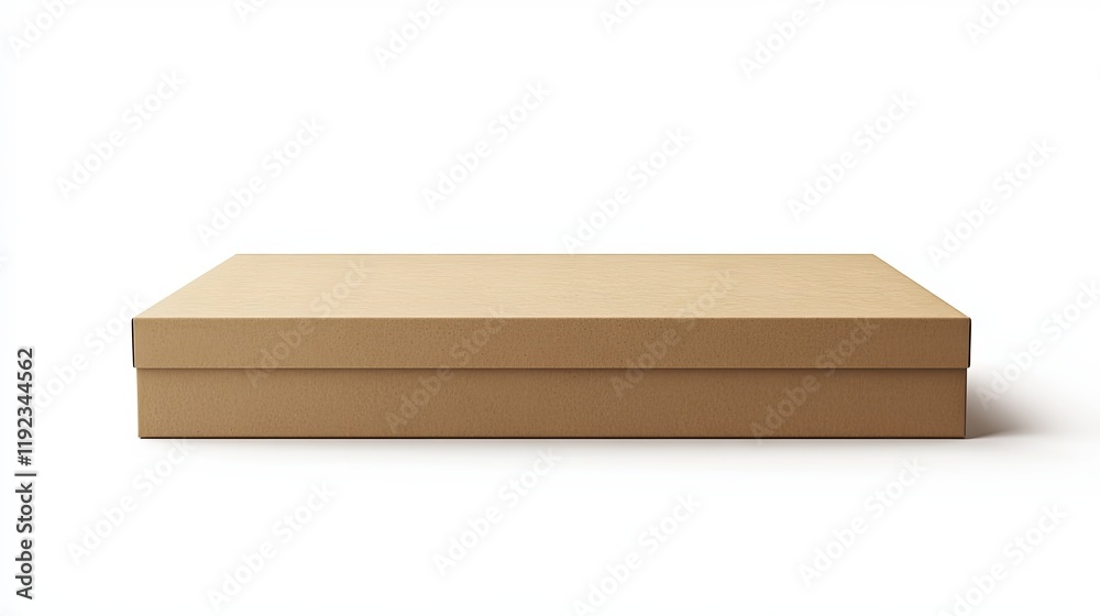 Simple Brown Cardboard Box Packaging