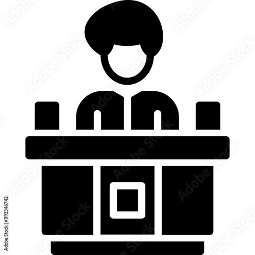 Reception Desk Icon
