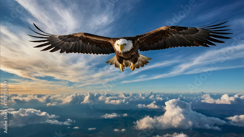 american bald eagle, ai generated