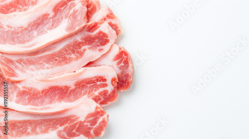 Sliced Pork Belly: Close-up...
