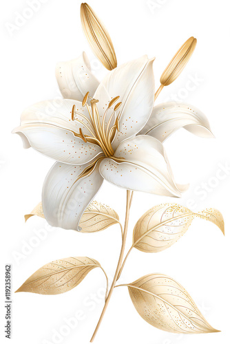 Beautiful Flower Clipart Vector Illustration - Floral Design for Graphics