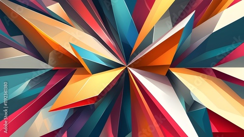 Wallpaper Mural Colorful geometric style abstract background  Torontodigital.ca