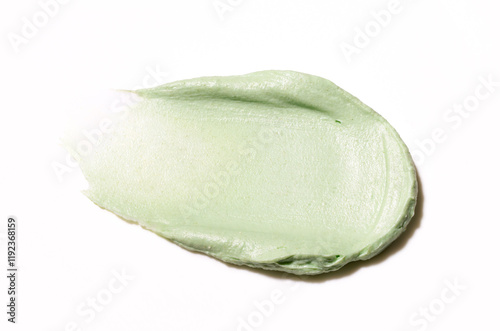 cream texture of skin care cosmetics, scrub mask, peeling on a white background
