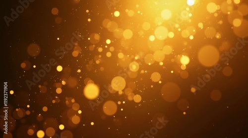 Falling gold lights gala texture gold abstract sparkle dust particles light dark pattern Gold overlay bokeh