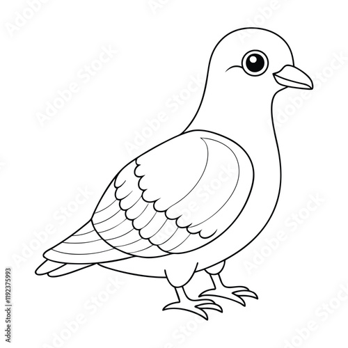 animal vector illustration of a bird 