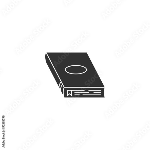 Silhouette Hardcover Book Illustration With Minimalistic Design and Bookmark