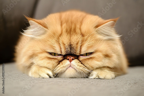 Grumpy Persian Cat photo