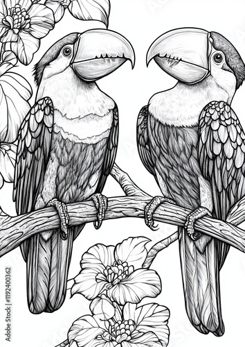 Tucans Coloring Pages photo