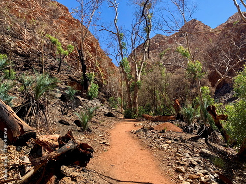 Pathway leading to Stanley Chasm, Larapinta Trail, West MacDonnell Ranges, Australian outback photo