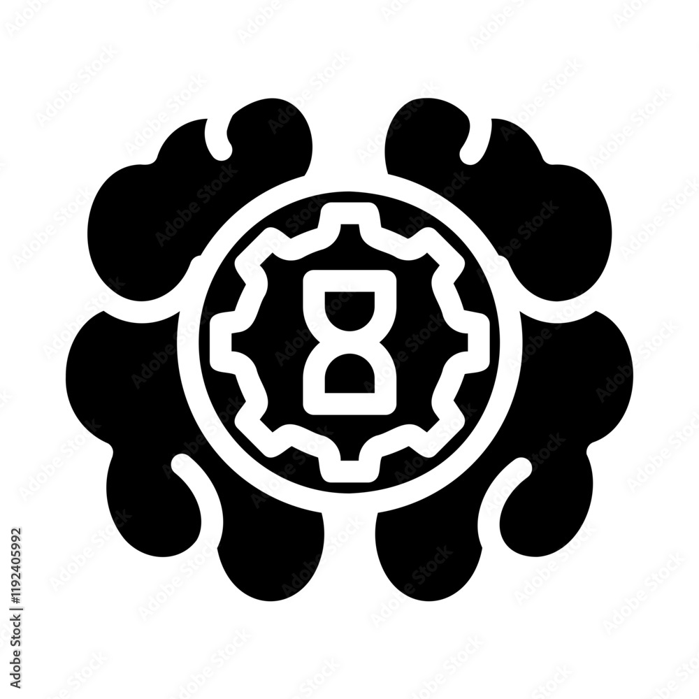 Obraz premium brain Solid icon