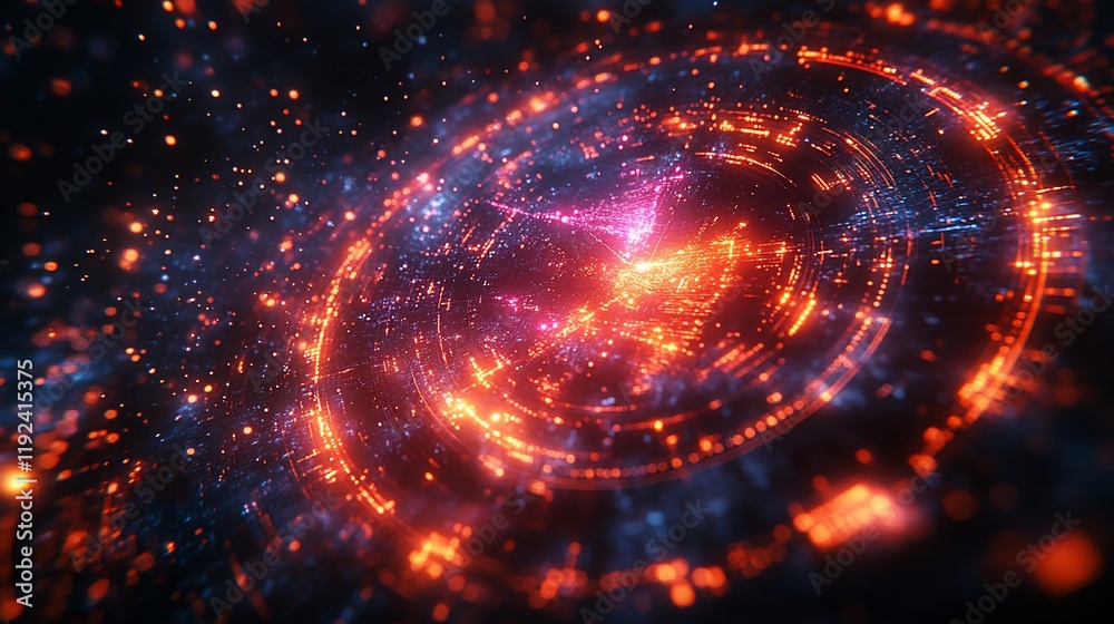 Abstract Cosmic Portal: A swirling nebula of fiery orange and deep blue energy, creating a mesmerizing digital artwork. Abstract Cosmic Portal: A swirling nebula of fiery orange and deep blue energy, creating a mesmerizing digital artwork.