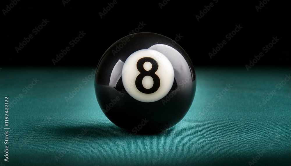 Precision and Power: The Black Billiard Ball with Number Eight Precision and Power: The Black Billiard Ball with Number Eight