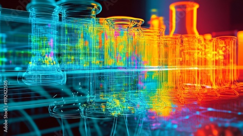 Visualization of spectroscopy chromatography techniques with applications of infrared nuclear magnetic resonance and separation methods in analytical chemistry