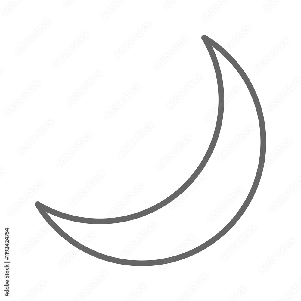Stroke crescent geometric shape transparent png Stroke crescent geometric shape transparent png
