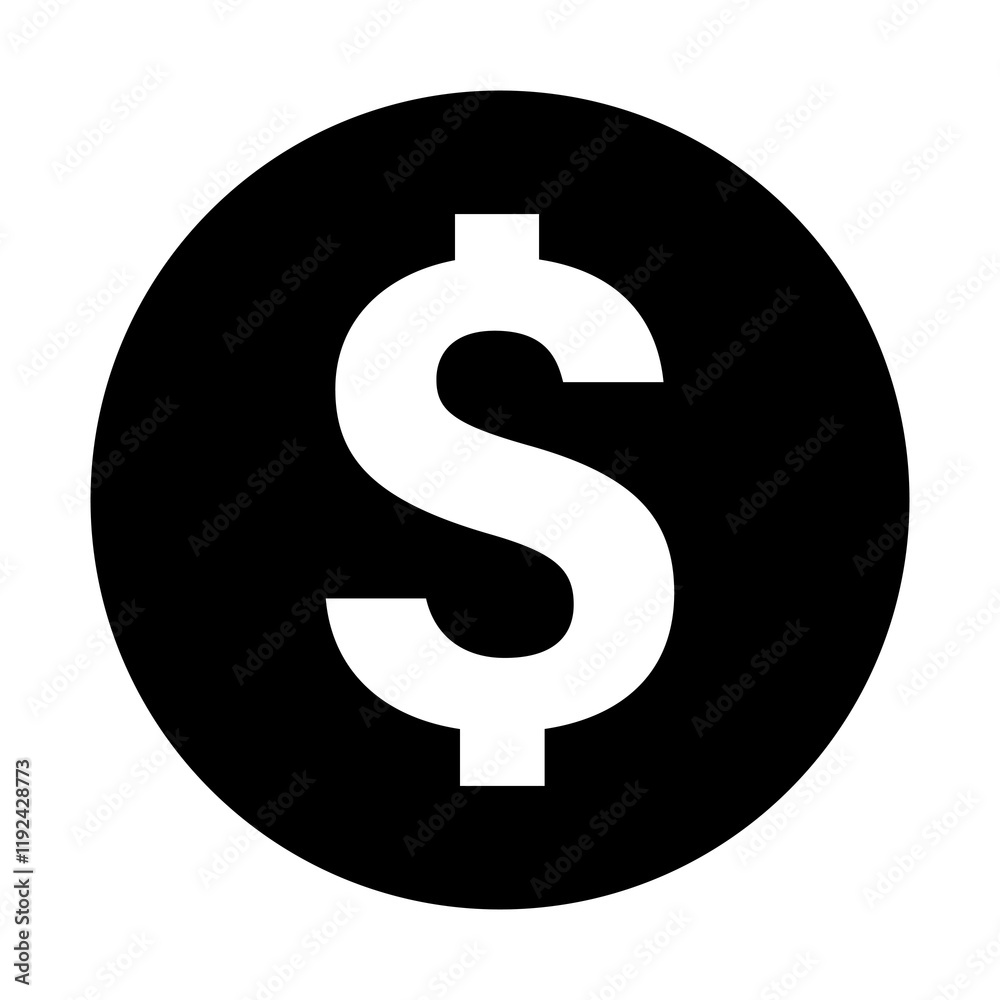 PNG Bold dollar sign, UI icon on transparent background PNG Bold dollar sign, UI icon on transparent background