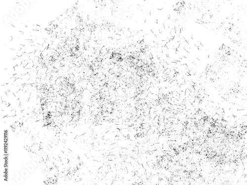Old texture of the wall covered with paint with the effect of damage, Film grain overlay texture with little black dots. Grunge pattern on transparent background