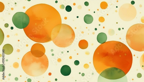 水玉模様の背景イラスト