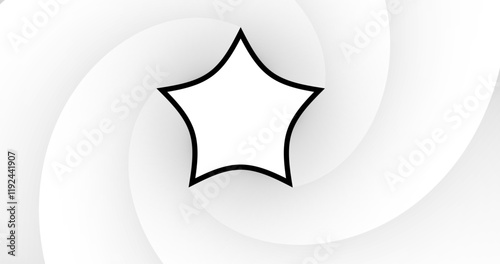 Vector image with abstract white background decorated with smooth gradient lines. Dynamic wavy lines add artistic accent creating elegant and modern design.
