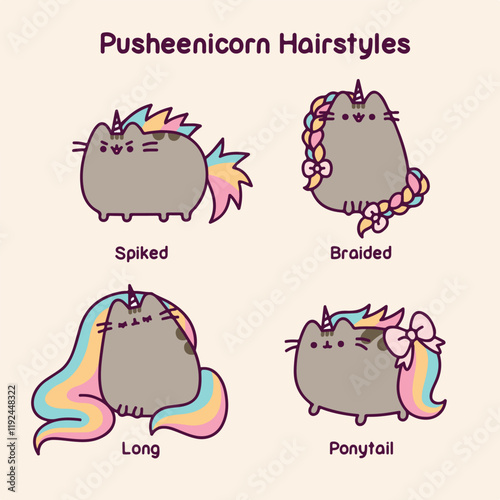 Pusheenicorn Hairstyles