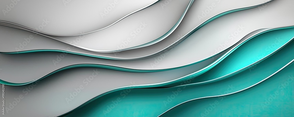 Blurred abstract background idea. Abstract waves of teal and gray creating a modern and stylish background. Blurred abstract background idea. Abstract waves of teal and gray creating a modern and stylish background.