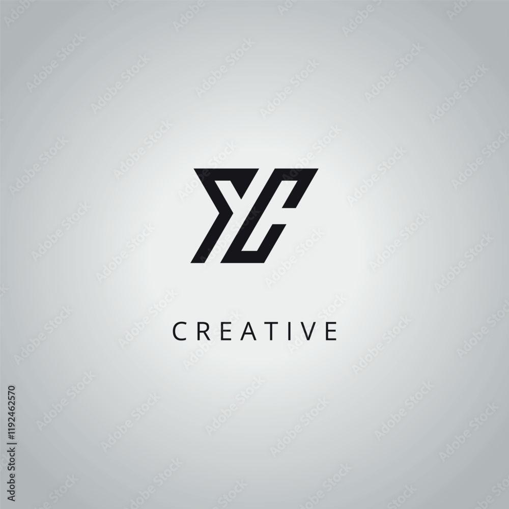 YC CY modern creative alphabet company logo design vector icon template. YC CY modern creative alphabet company logo design vector icon template.