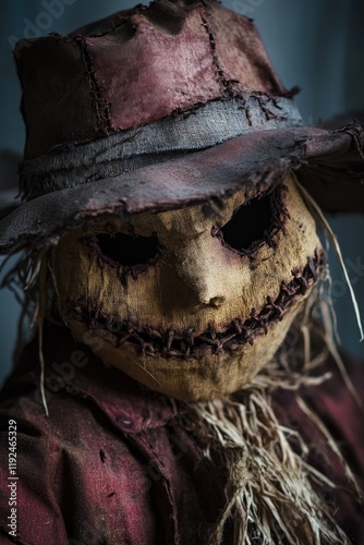 A creepy clown's hat with a sinister look