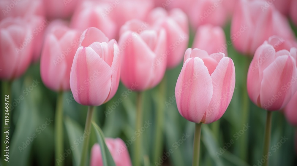 Vibrant pink tulip fields stretch endlessly under a cloudy sky in the Netherlands, showcasing nature's beauty and the artistry of Dutch flower farming Vibrant pink tulip fields stretch endlessly under a cloudy sky in the Netherlands, showcasing nature's beauty and the artistry of Dutch flower farming