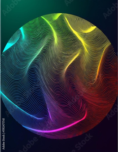 Abstract colorful wavy background. Vector illustration for your design. Eps 10