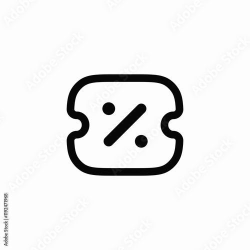 discount percent sale icon vector sign