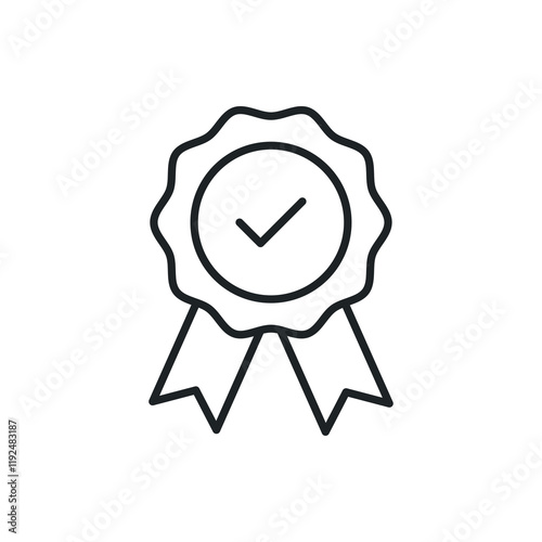 Certificate icon.