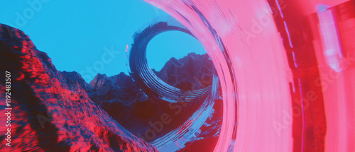 Futuristic weapons and rayguns inspired by atomic age technology in vibrant colors