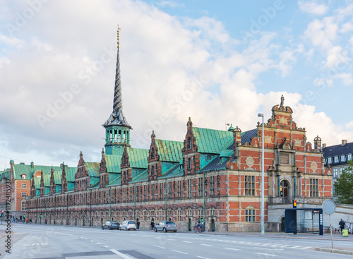 Canvas Print Historic stock exchange building at Copenhagen, Denmark, before the fire in 2024