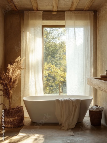 Serene Bathroom With Freest...