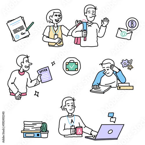 A new employee undergoes adaptation at a new workplace
