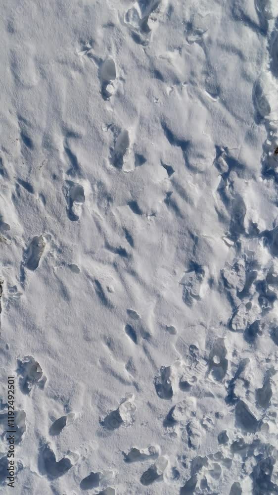 Aerial view of snow from above. snow  video texture